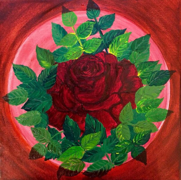 The single stemmed red rose for your sweetheart