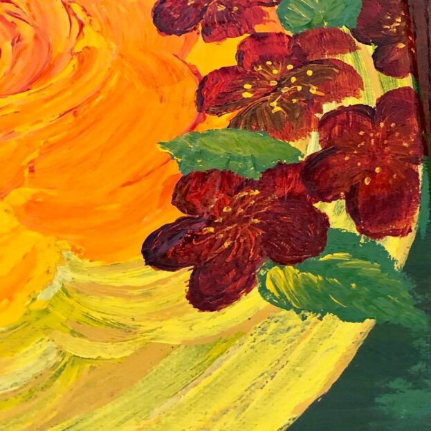 The radiant yellow/orange roses for your parents 2